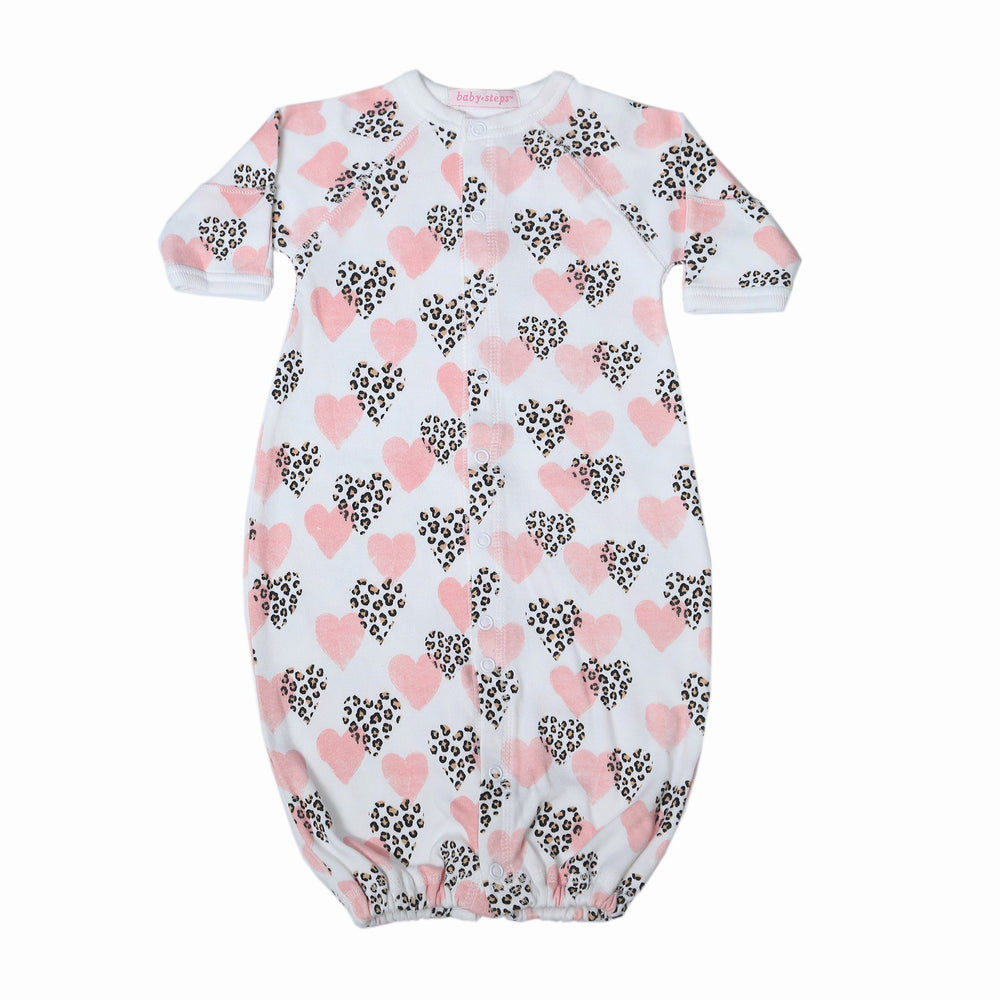 Baby Converter Gown - Leopard Hearts (8461021315356)