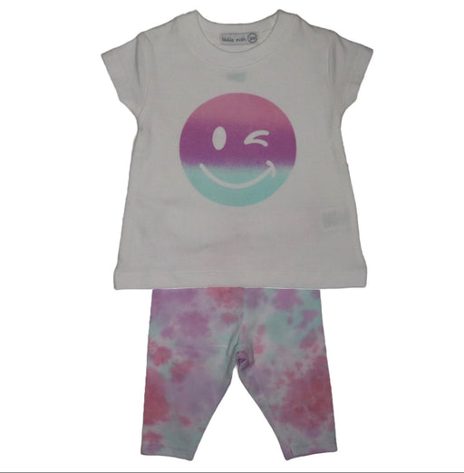 Baby Top and Legging Set - Peace Out Smiley (9291437474076)