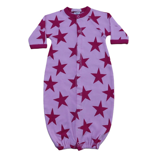 Baby Converter Gown - Large Pink Stars (8462843281692)