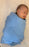 Little Mish SUPER SOFT Thermal Swaddle Blanket - Baby Blue (3517094821963)