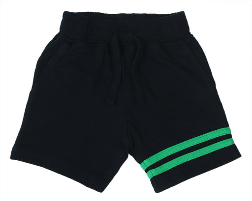 E35622 Navy w Stripes Sweat Shorts (10119394623772) (10591521243420)