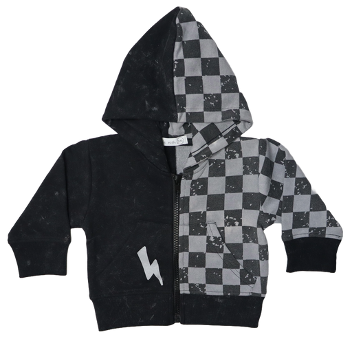 Baby Zip Hoodie - Checker Guitar Enzyme (8973516996892)