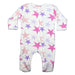 Baby Zipper Footie - Pink Large Star (9534277353756)