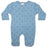 Baby Zipper Footie - Blue Smile (8176639344924)