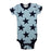 Baby Bodysuit - Large Navy Stars on Blue (8476863725852)