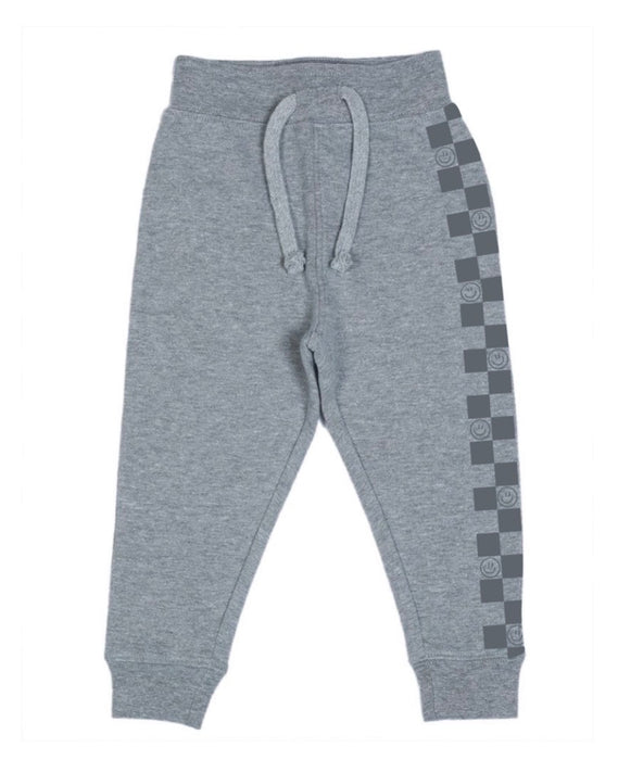 Kids Smile Check French Terry Jogger - Heather