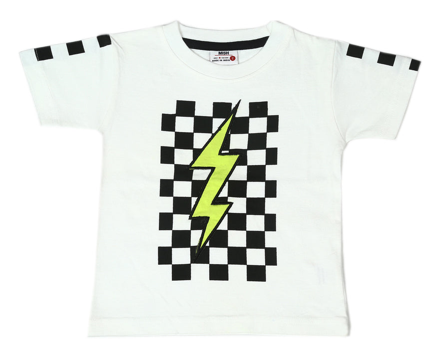 Kids Tee - Gradient Bolt Check