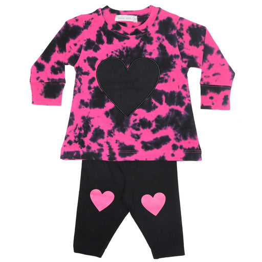 Baby Top and Legging Set - Tie Dye Heart (8173292880156)