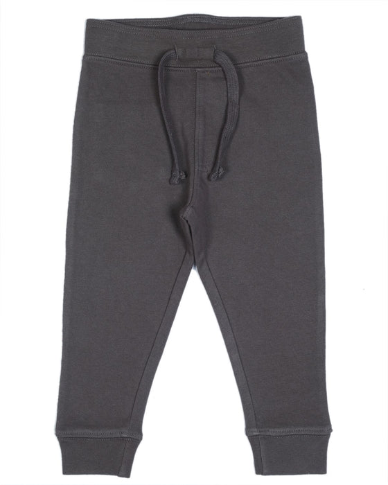 Kids Solid Fleece Lined Jogger Pants - Coal (1484473303115) (10592979058972)