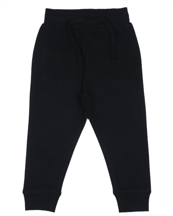 215538 Kids Solid Fleece Lined Jogger Pants - Black (1486003011659) (10592978895132)