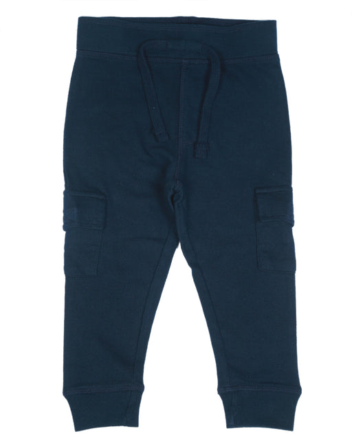 215556 Kids Solid Pocket Joggers - Navy (6639082143819) (10588140241180)