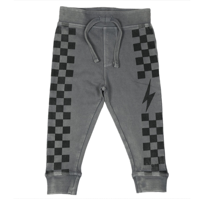 Kids Enzyme Jogger - Check Coal (9999160049948) (10633478308124)