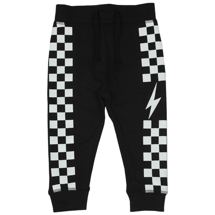 Kids Jogger - Check Black (9999170011420) (10592979878172)