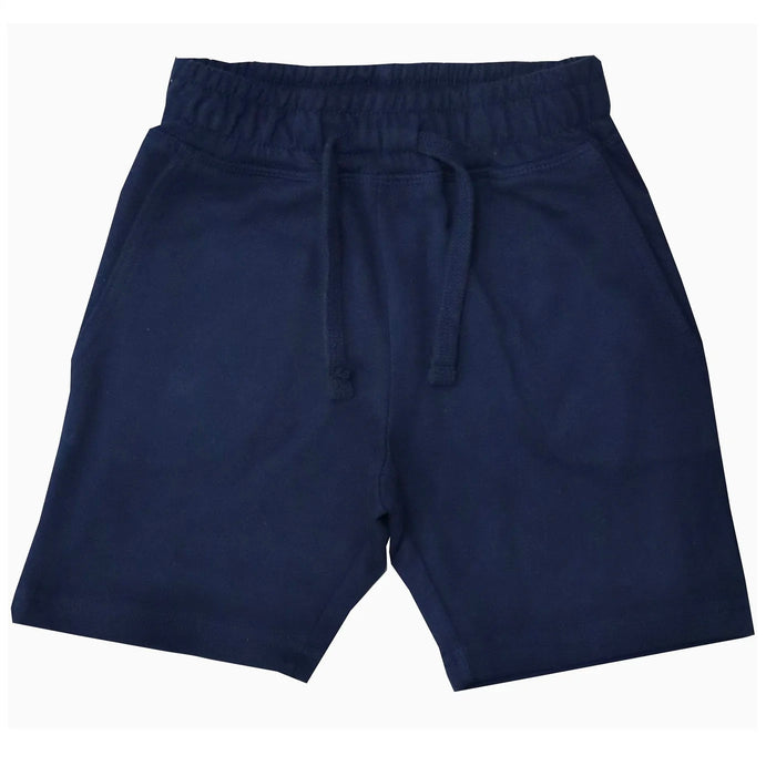 Kids Solid Comfy Shorts - Navy (10587067449628)