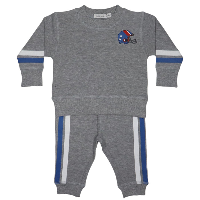 Baby Thermal Long Sleeve Shirt and Pants Set - Football (8173813399836)