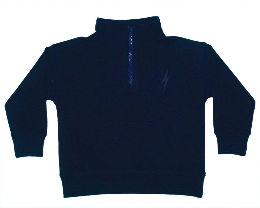 Kids Quarter Zip Sweatshirt - Navy