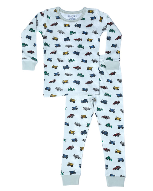 P1462 Kids Pajamas - Construction Trucks (10152794095900) (10593049018652)
