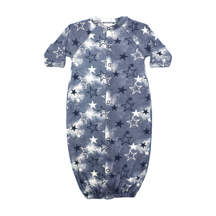 Baby Converter Gown - Blue Spray Star (8997905105180)