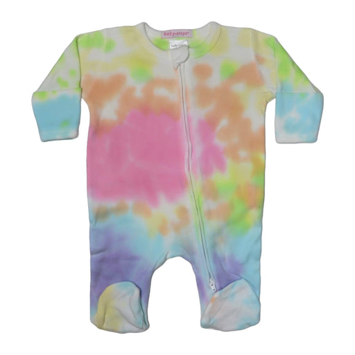 Baby Tie Dye Snap Footie - Izzy (4096911638603)