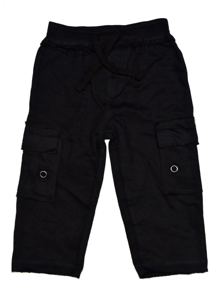 Kids Knit Cargo Pants - Black (8303867913)