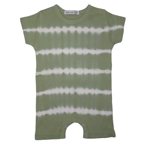 Baby Shortall - 2X2 Light Olive Tie Dye (8373697020188)