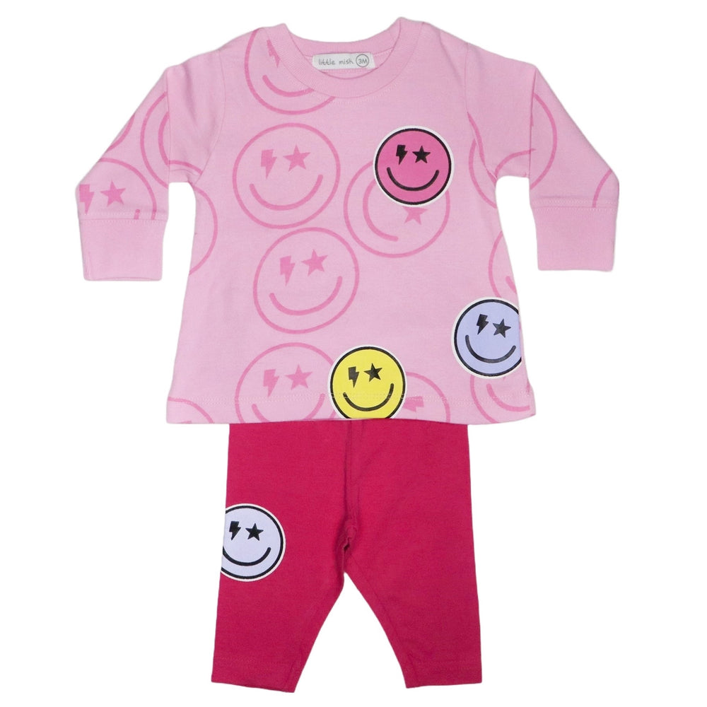 Baby Top and Legging Set - Drippie Smiles (8173542506780)