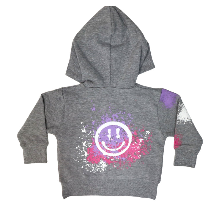 Baby Zip Hoodie - Happy Graffiti (8973444874524)