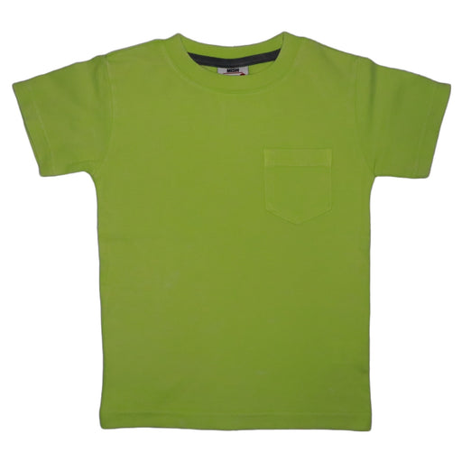 Kids Solid Enzyme Pocket Tee - Lime (8367702671644)