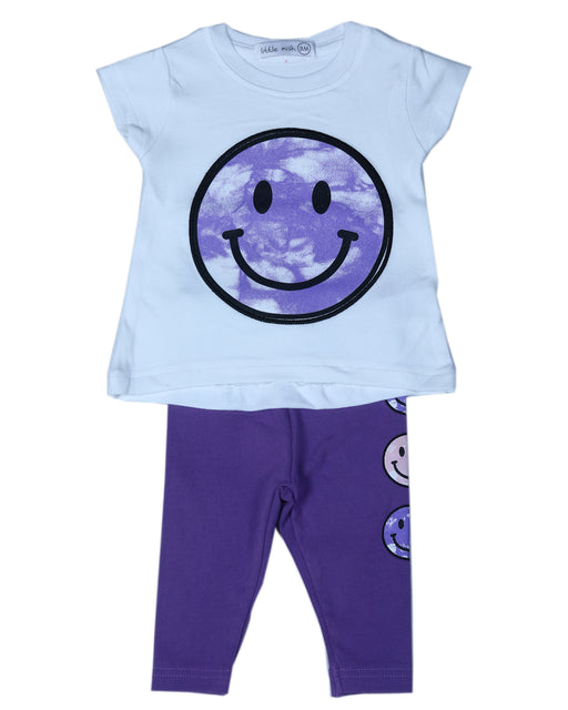 TL4788 Baby A-line Tie Dye Top and Legging Set - Smiley (10144565133596) (10587280933148)