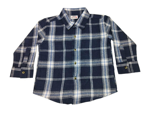 Kids Long Sleeve Flannel Shirt - Foam Finger (8942308262172)