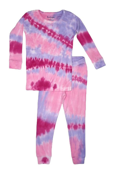 Kids Cotton Tie Dye Pajamas - Diva (4092388048971)