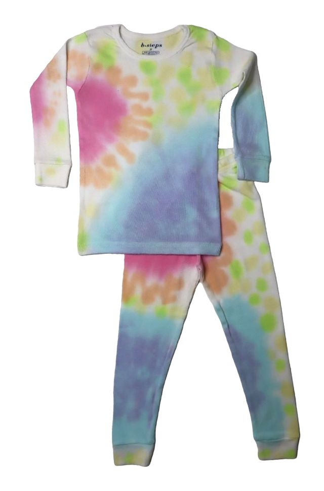 Kids Thermal Tie Dye Pajamas - Izzy (4092388900939)