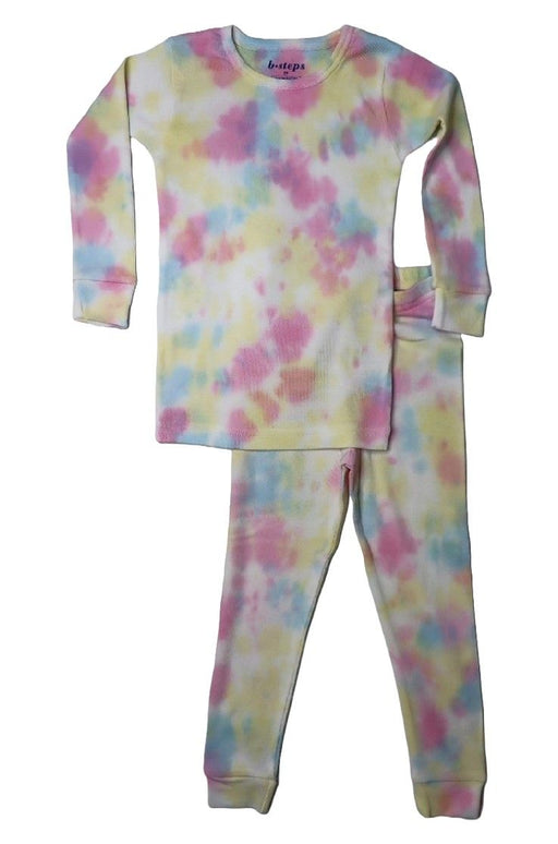 Kids Cotton Rib Knit Tie Dye Pajamas - Mackenzie (6630525304907)