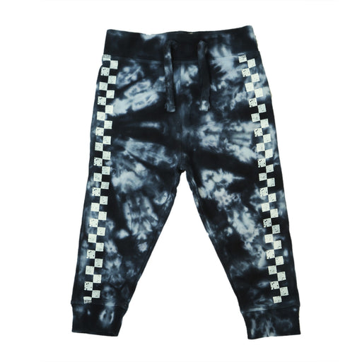 Kids Tie Dye Checker Jogger - Navy (8947025346844)