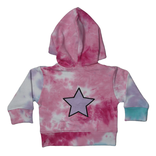 Baby Zip Hoodie - Star Tie Dye (8973496385820)