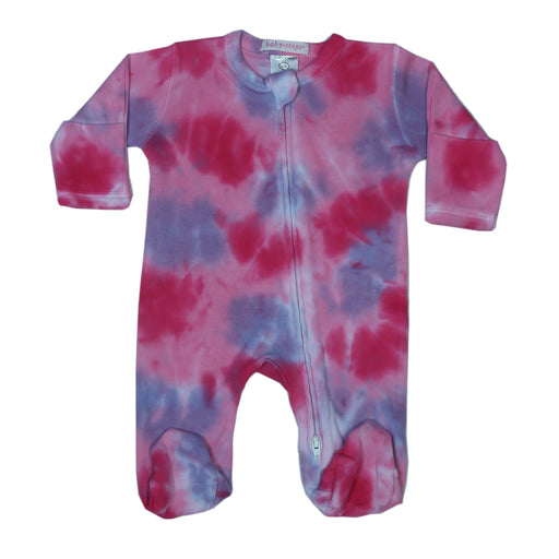 Baby Tie Dye SNAP Footie - Diva (4096918388811)