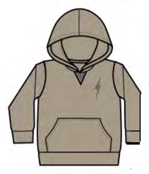 Kids Embroidered Hoodie - Bolt Stone (10153616113948) (10591519605020)