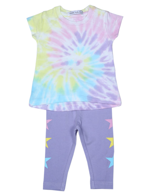TL4787 Baby A-line Tie Dye Top and Legging Set - Spiral with Stars (10144564248860) (10587282768156)