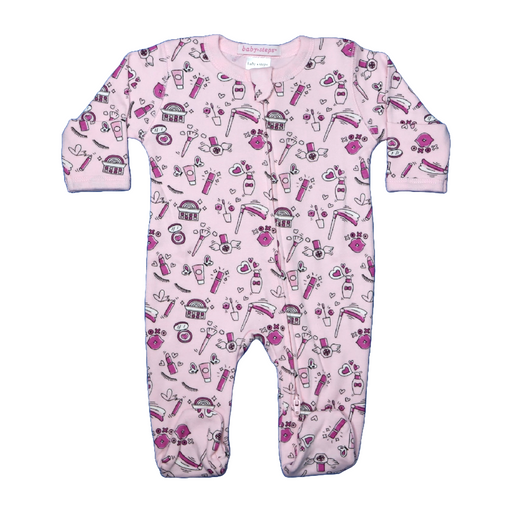 Baby Zipper Footie - Make Up (8986960888092)