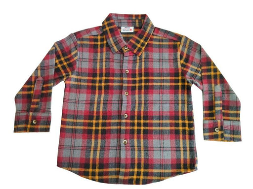 Kids Long Sleeve Flannel Shirt - Brooklyn Athletic Dept (8942301741340)