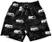 Baby Swim Board Shorts - Black Cars (8896209420572)