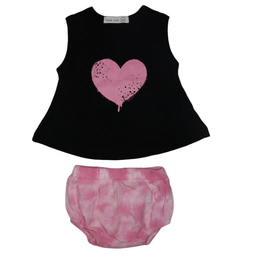 Baby Swing Diaper Set - Graffiti Heart Tie Dye (8416406438172)