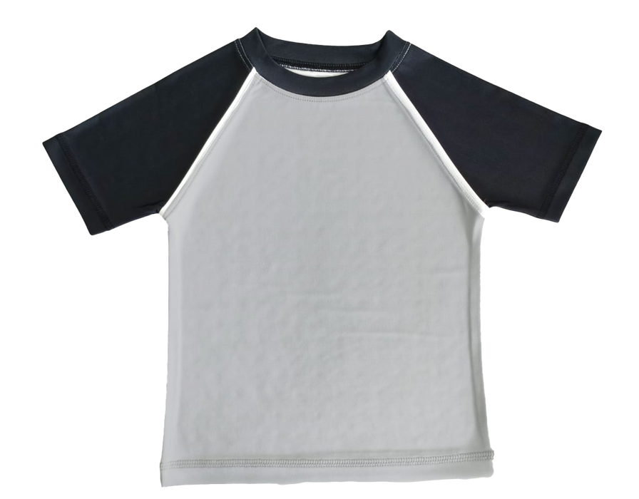 RG41055S Grey/Black Rash Guard (10183724859676) (10591357436188)