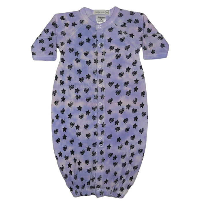 Baby Converter Gown - Scribble Heart Thermal (8207500771612)