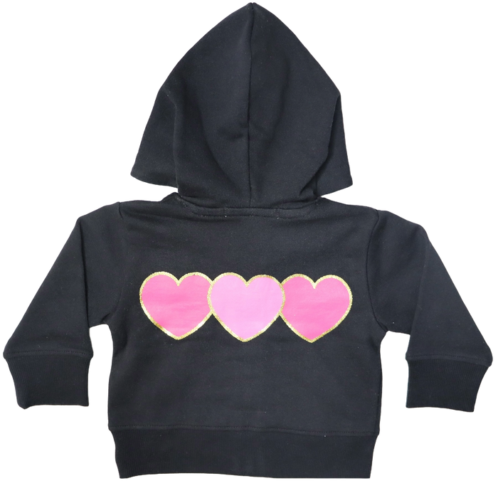 Baby Zip Hoodie - Glitter Patches (8973459161372)