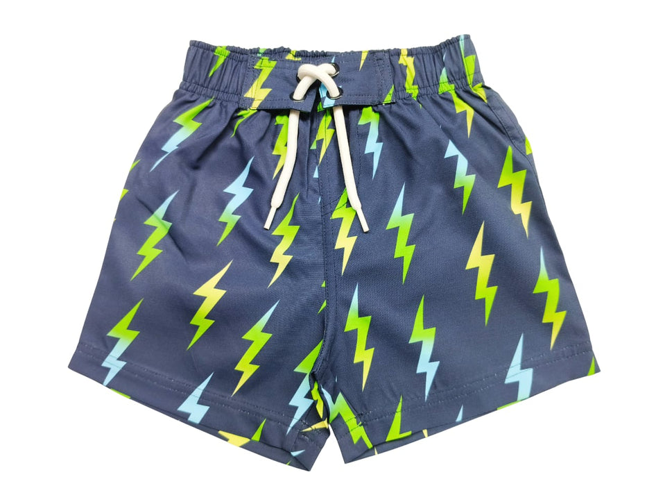 Kids Swim Board Shorts - Gradient Bolts (10158975451420) (10158979154204) (10591517147420)