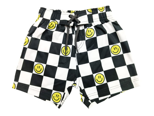 Baby Swim Board Shorts - Check Smile (10159673442588) (10158991638812) (10591516328220)