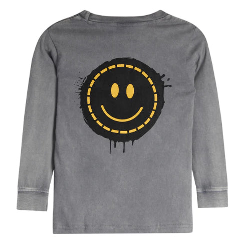 Kids Long Sleeve Enzyme Tee - Smiley (8942126170396)