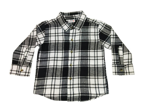 Kids Long Sleeve Flannel Shirt - Checker Bolt (8942309769500)