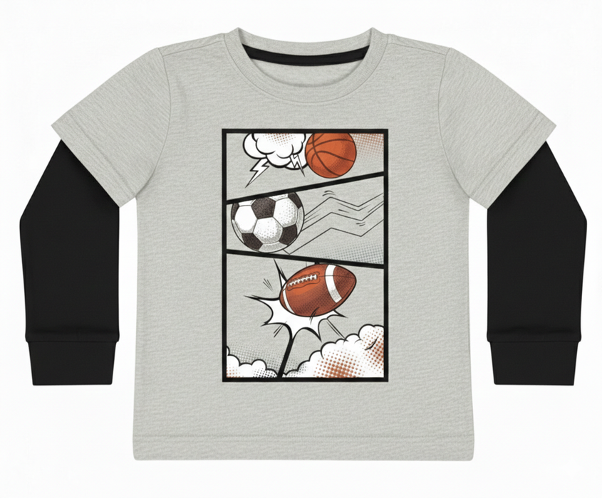 Kids Two-fer Shirt - Comic Sport